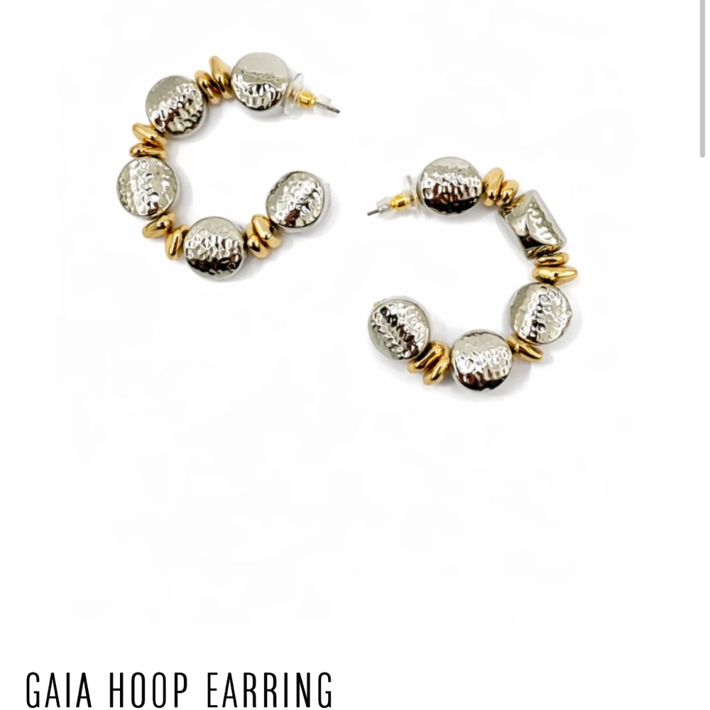 8 Other Reasons Gaia Hoop Earrings in Silver and Gold